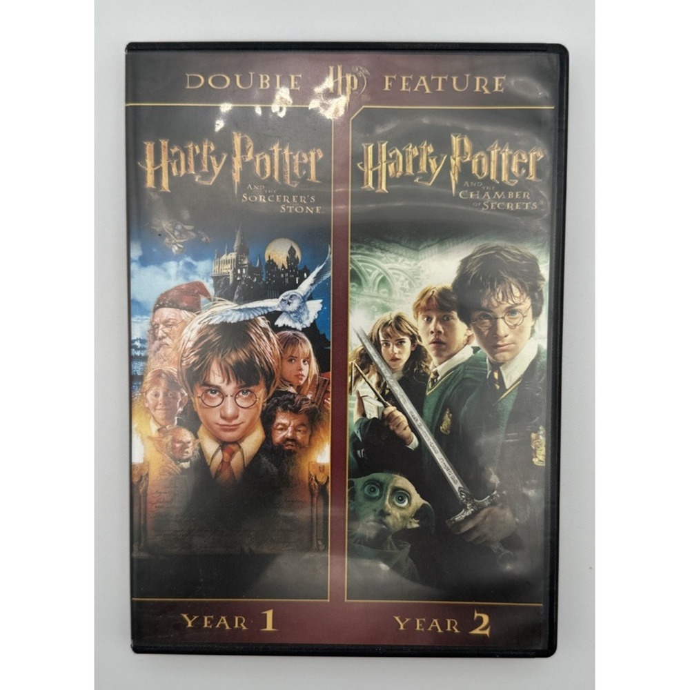Harry Potter Double Feature DVD Set Sorcerer's Stone Chamber of Secrets Untested